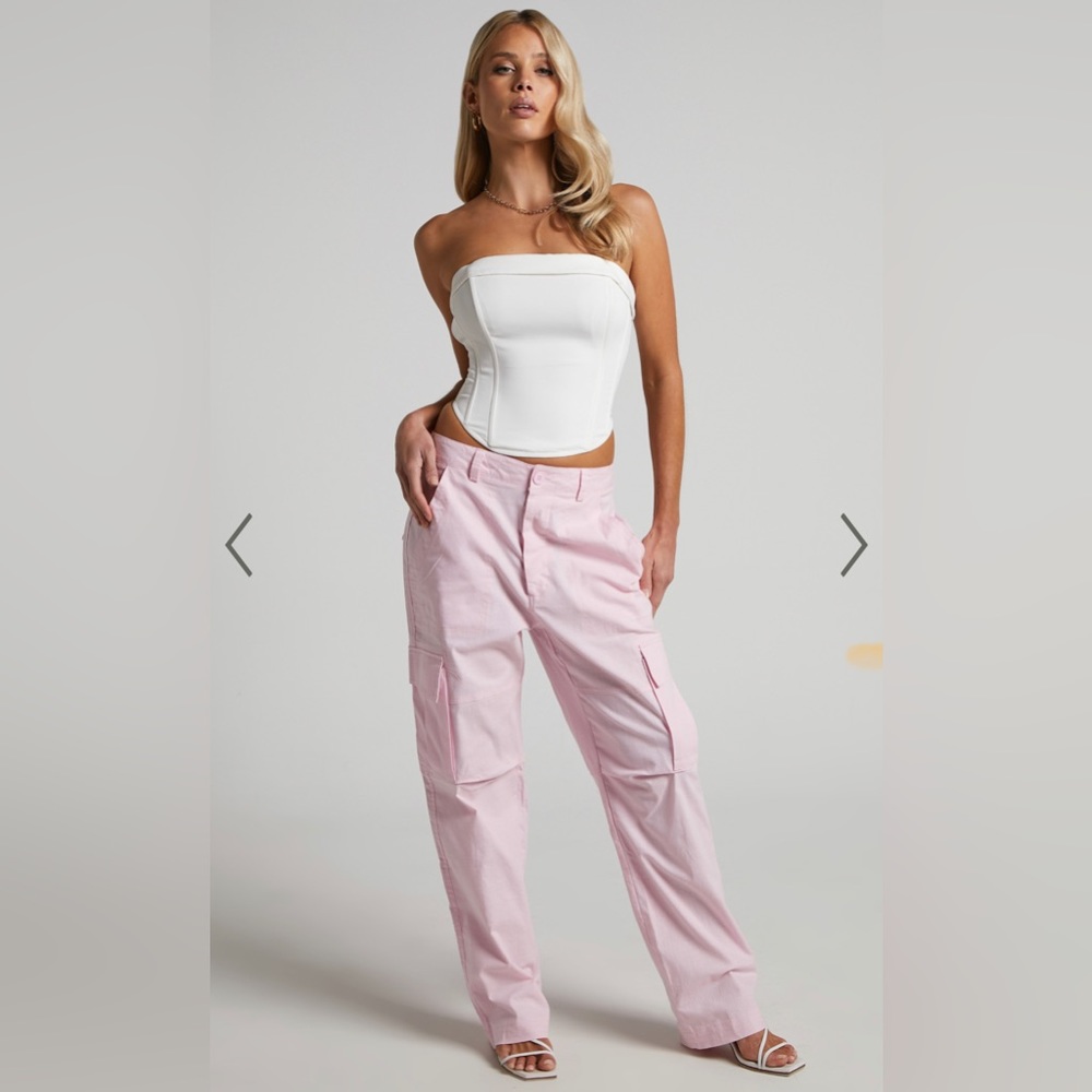 Pink cargo Showpo pants